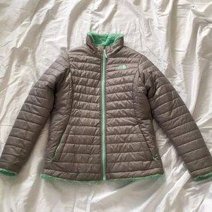girls mossbud reversible north face jacket